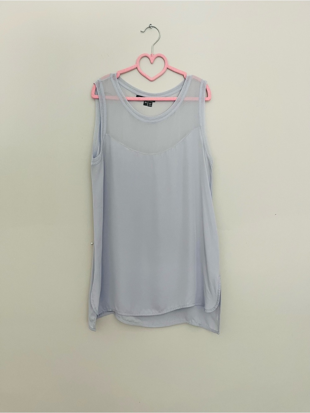 Vince light blue 100% silk top
